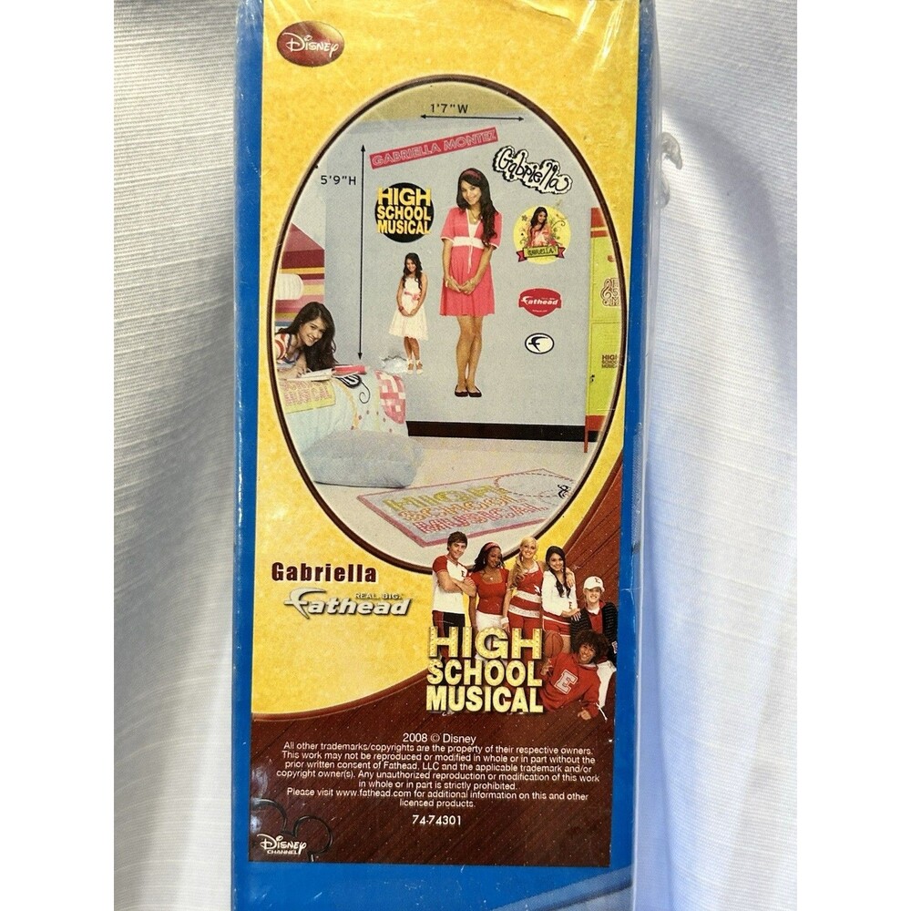 High School Musical Gabriella Fathead Life Sized Wall Decals NEW Y2K